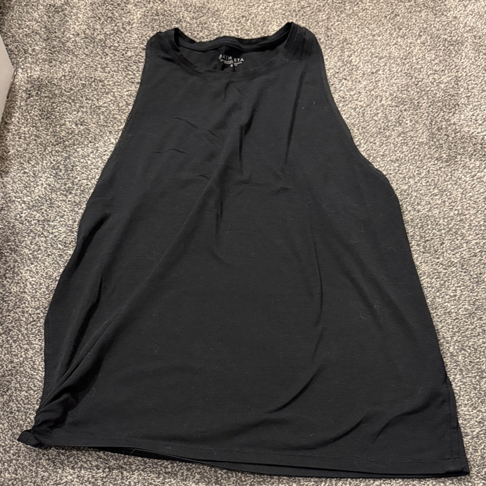 Athleta Black High Neck Workout Tank Top Women’s Small